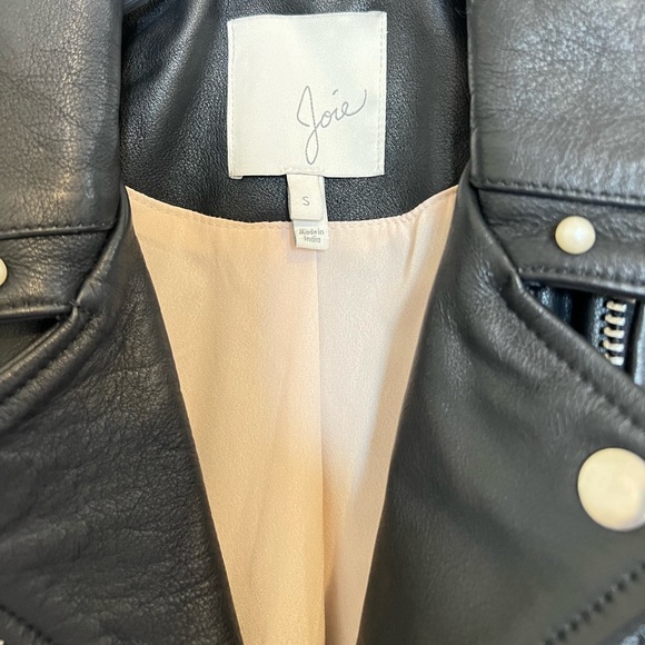 COPY - Joie Pearl Leather Jacket 3/4 Sleeves - Picture 2 of 8